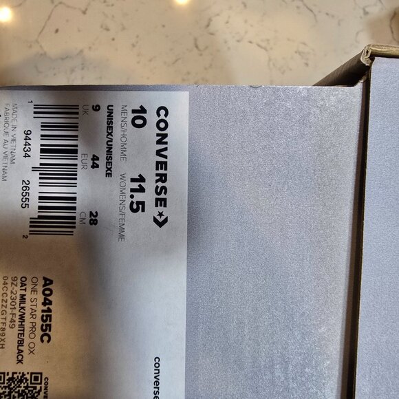 Converse One Star Pro Ox Low Top White Suede OAT MILK A04155C Men's Size 10 NEW - Picture 8 of 11